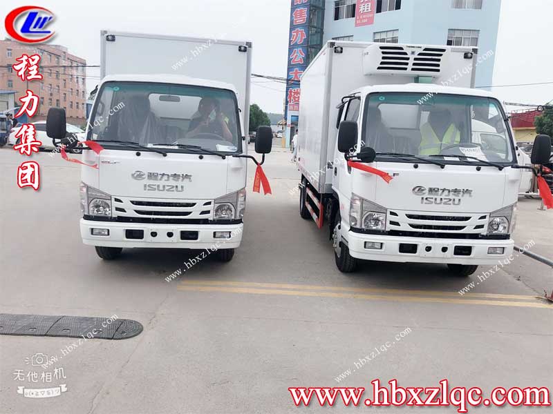 程力集團(tuán)五十鈴冷藏車，被主人滄州鑫福隆食品有限公司郭總，接回家了