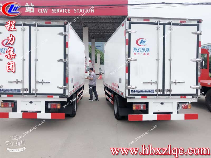 程力集團(tuán)五十鈴冷藏車，被主人滄州鑫福隆食品有限公司郭總，接回家了