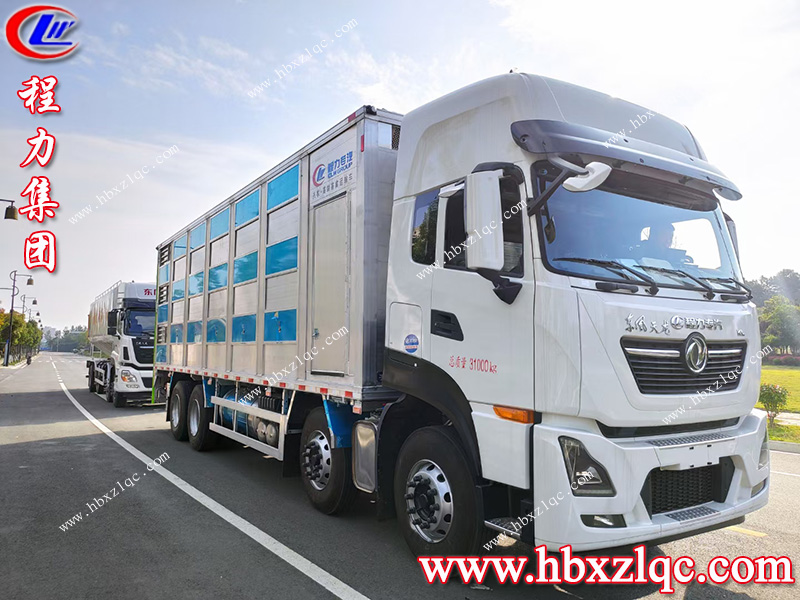 程力集團(tuán)打造高端畜禽運(yùn)輸車，東風(fēng)天龍鋁合金恒溫畜禽運(yùn)輸車