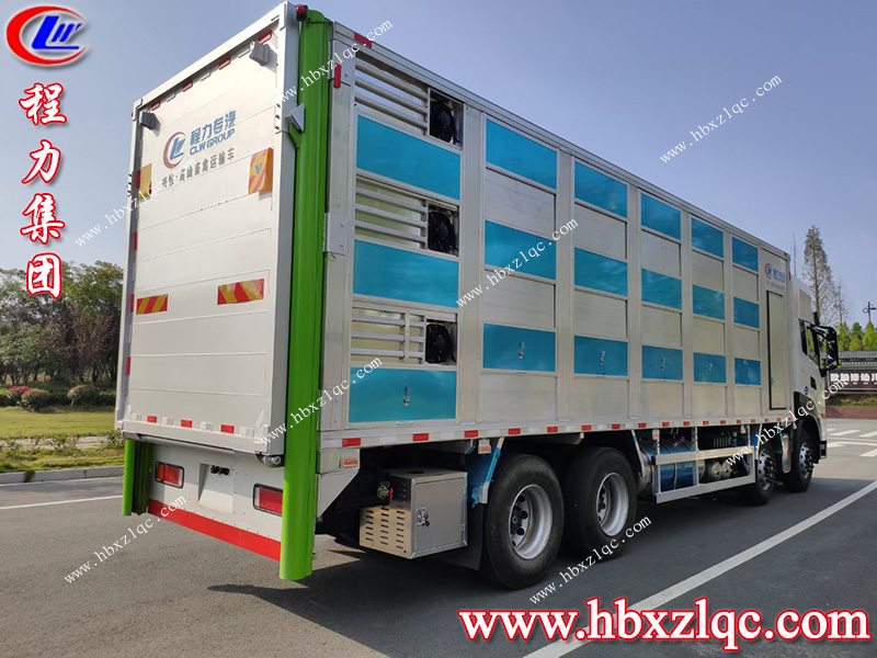 程力集團(tuán)打造高端畜禽運(yùn)輸車，東風(fēng)天龍鋁合金恒溫畜禽運(yùn)輸車