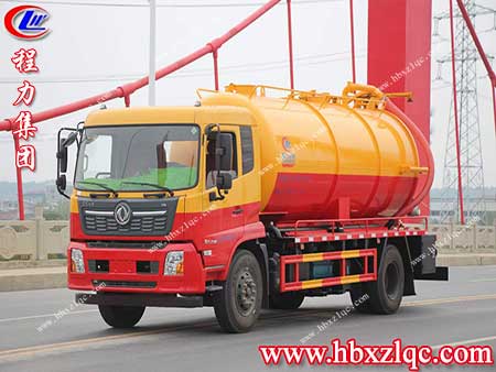 城市污水不用慌，大肚便便超能裝——程力東風天錦吸污車
